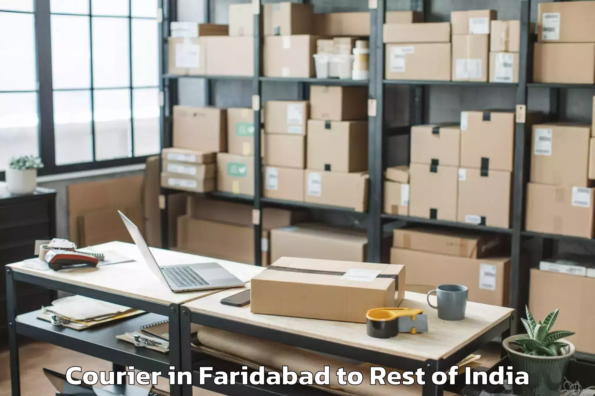 Leading Faridabad to Pulwama Courier Provider